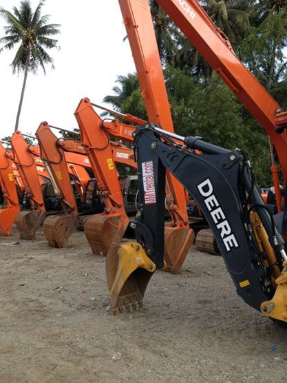 Eksavator Long Arm Kobelco Sk210-Lch Sewa Perjam - PERUSAHAAN GTORENT MITRA PERUSAHAAN RENTAL ALAT PROJECT DI GORONTALO