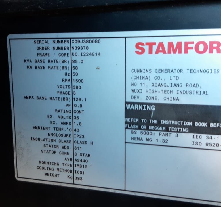 GENERATOR SILENT KAPASITAS 85 KVA SEWA PERSHIFT - PERUSAHAAN GTORENT MITRA PERUSAHAAN RENTAL ALAT PROJECT DI GORONTALO