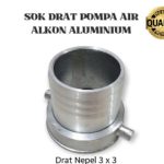 Nepel Soket Sok Alkon Socket Drat Alkon Mesin Pompa Air Alkon Irigasi 3 inci 3x3